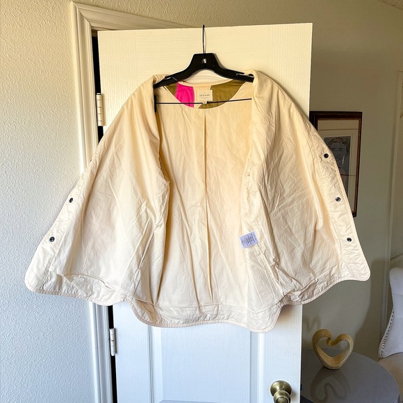 Sézane Farel Quilted Jacket Hera Print Pink Olive US 6 EUC - Picture 6 of 9